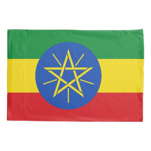 Housse D'oreillers Drapeau de l'Ethiopie de l'Oreillère Patriotique (Dos)