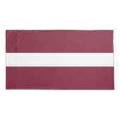 Housse D'oreillers Drapeau de Lettonie (Dos)