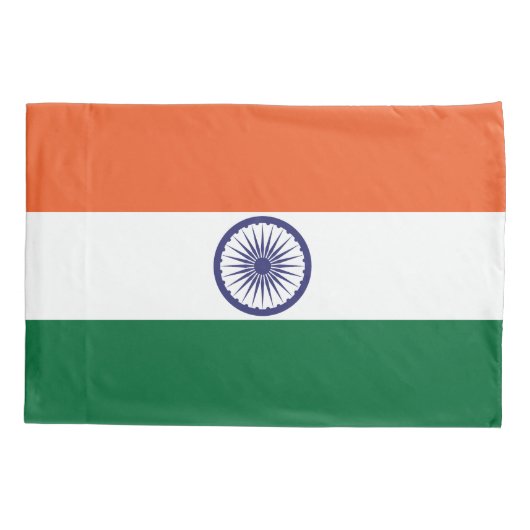 Housse D'oreillers Drapeau de l'Inde (Dos)