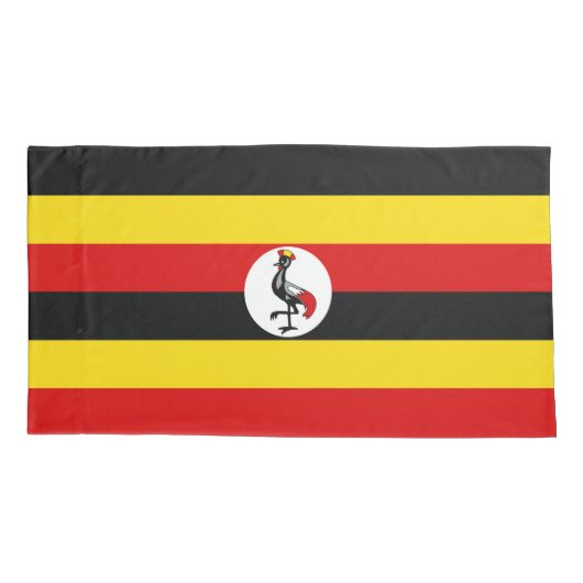 Housse D'oreillers Drapeau de l'Ouganda (Dos)