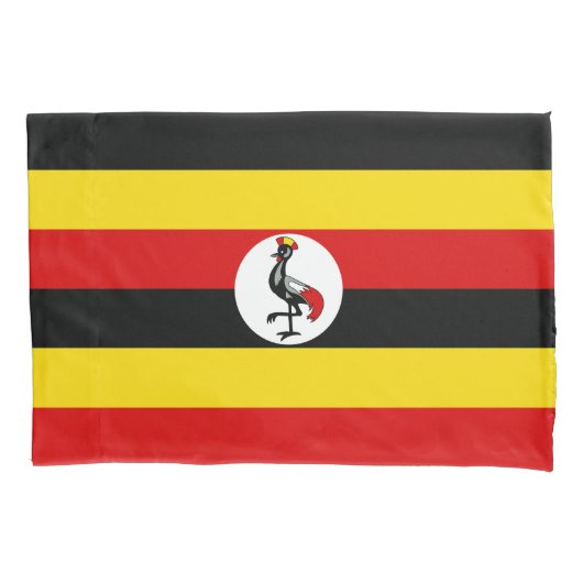 Housse D'oreillers Drapeau de l'Ouganda (devant)