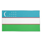 Housse D'oreillers Drapeau de l'Ouzbékistan (Dos)