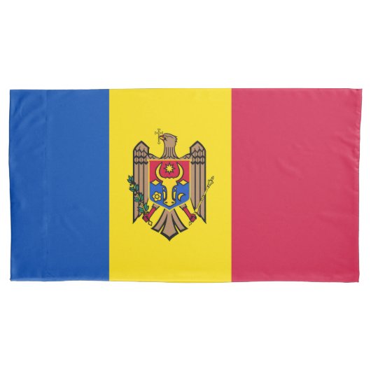 Housse D'oreillers Drapeau de Moldavie (devant)