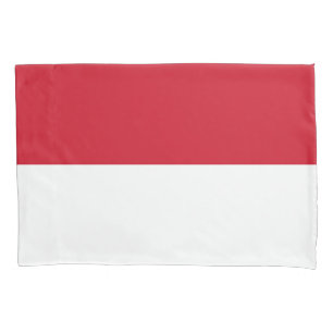 Housse D'oreillers Drapeau de Monaco