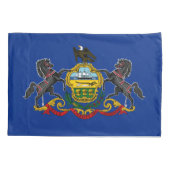 Housse D'oreillers Drapeau de Pennsylvanie (Dos)