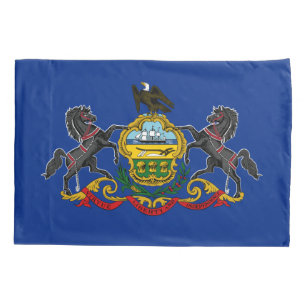Housse D'oreillers Drapeau de Pennsylvanie