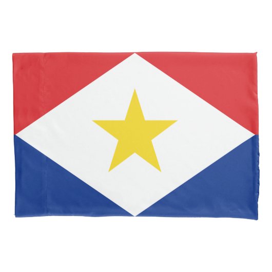 Housse D'oreillers Drapeau de Saba (devant)