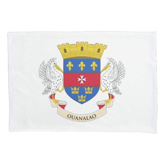 Housse D'oreillers Drapeau de Saint-Barthélemy (devant)