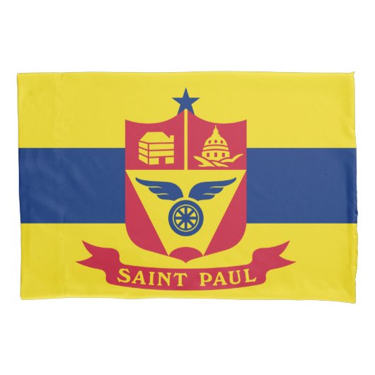 Housse D'oreillers Drapeau de Saint Paul (Minnesota) (devant)