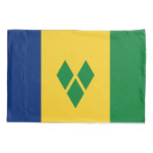 Housse D'oreillers Drapeau de Saint-Vincent (Dos)