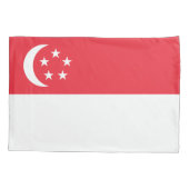 Housse D'oreillers Drapeau de Singapour (Dos)