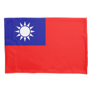 Housse D'oreillers Drapeau de Taïwan