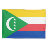 Housse D'oreillers Drapeau des Comores (Dos)