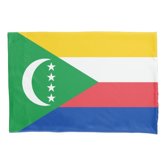 Housse D'oreillers Drapeau des Comores (devant)