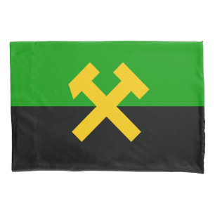 Housse D'oreillers Drapeau des mineurs et des travailleurs des mines