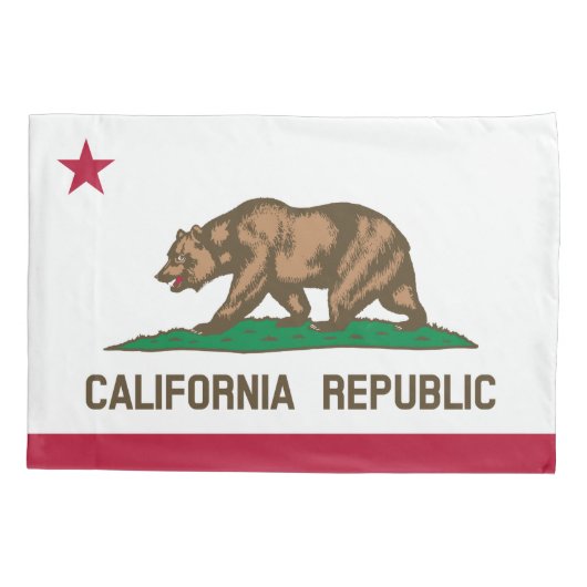 Housse D'oreillers Drapeau d'État de Californie (Dos)