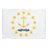 Housse D'oreillers Drapeau d'État de Rhode Island (Dos)