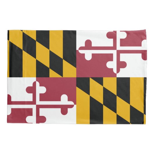 Housse D'oreillers Drapeau d'État du Maryland (Dos)