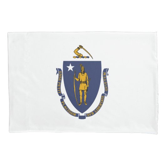 Housse D'oreillers Drapeau d'État du Massachusetts (devant)