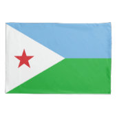 Housse D'oreillers Drapeau Djibouti (Dos)