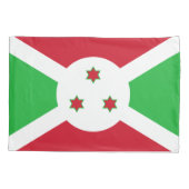Housse D'oreillers Drapeau du Burundi patriotique (Dos)