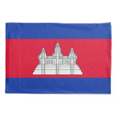 Housse D'oreillers Drapeau du Cambodge patriotique (Dos)