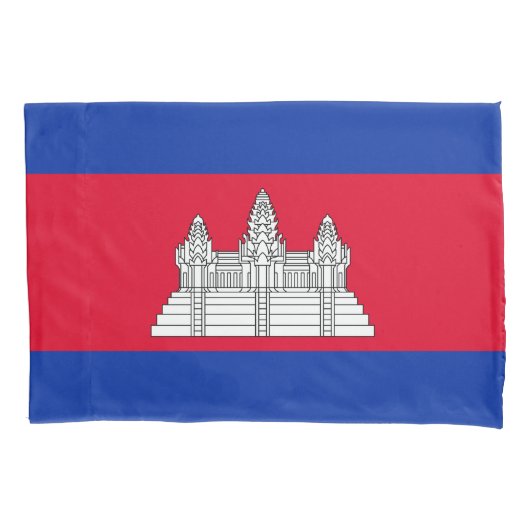 Housse D'oreillers Drapeau du Cambodge patriotique (devant)