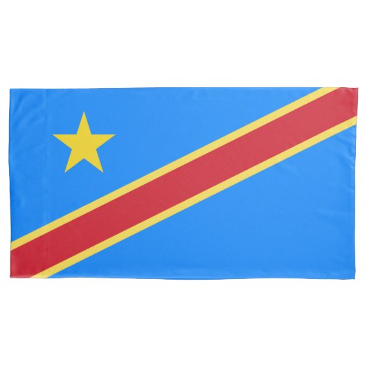Housse D'oreillers Drapeau du Congo (devant)