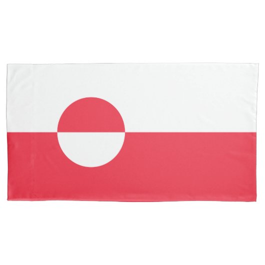 Housse D'oreillers Drapeau du Groenland (devant)