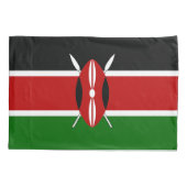 Housse D'oreillers Drapeau du Kenya (Dos)