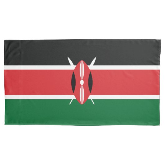 Housse D'oreillers Drapeau du Kenya (devant)