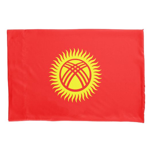 Housse D'oreillers Drapeau du Kirghizistan (devant)