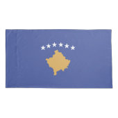 Housse D'oreillers drapeau du Kosovo (Dos)