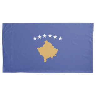 Housse D'oreillers drapeau du Kosovo