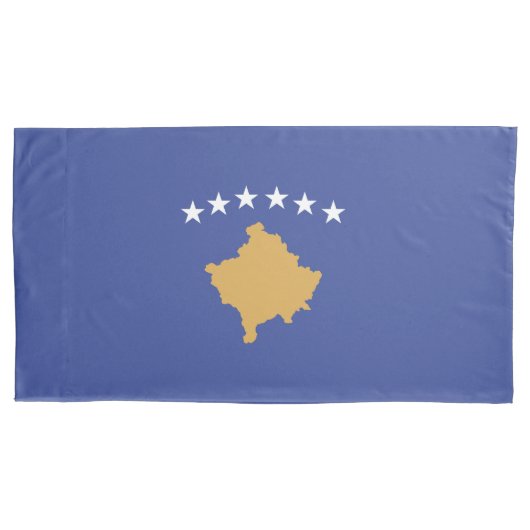 Housse D'oreillers drapeau du Kosovo (devant)