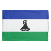 Housse D'oreillers Drapeau du Lesotho (Dos)