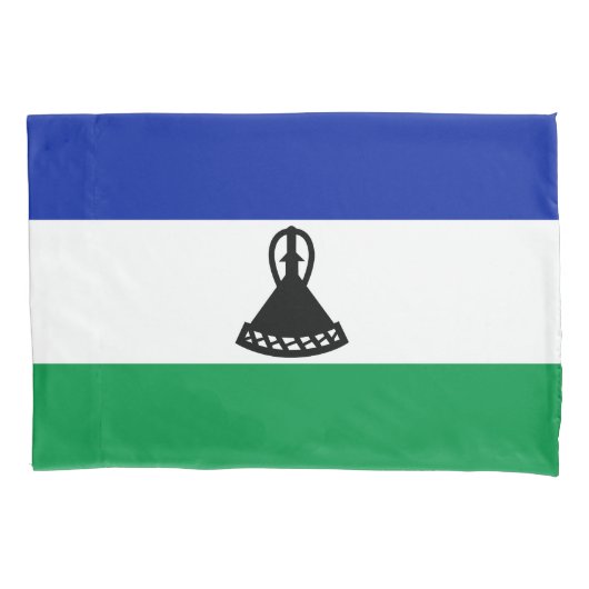 Housse D'oreillers Drapeau du Lesotho (devant)