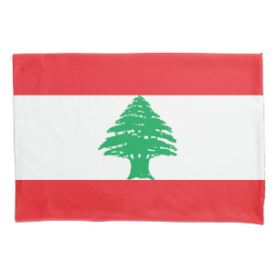 Housse D'oreillers Drapeau du Liban