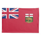 Housse D'oreillers Drapeau du Manitoba (Dos)