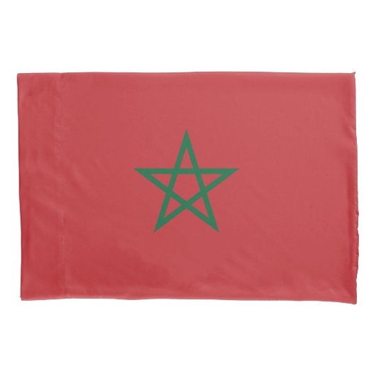 Housse D'oreillers Drapeau du Maroc (devant)