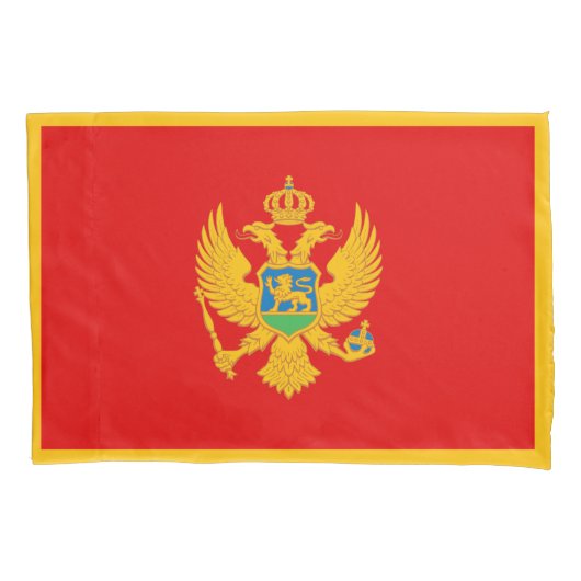 Housse D'oreillers Drapeau du Monténégro (devant)