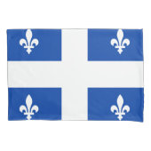 Housse D'oreillers Drapeau du Québec (devant)