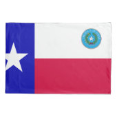 Housse D'oreillers Drapeau du Texas (Dos)