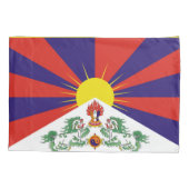 Housse D'oreillers Drapeau du Tibet libre (Dos)