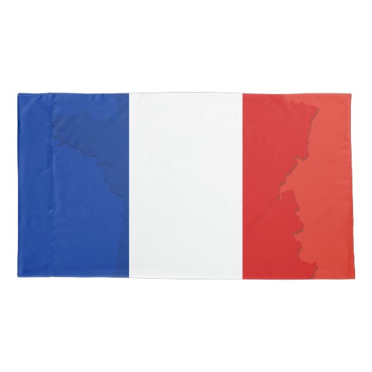 Housse D'oreillers drapeau français (Dos)