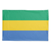 Housse D'oreillers Drapeau Gabon (Dos)