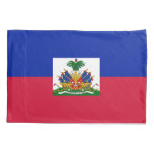 Housse D'oreillers Drapeau Haïti (Dos)