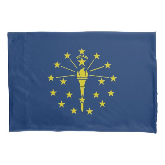 Housse D'oreillers Drapeau Indiana (devant)