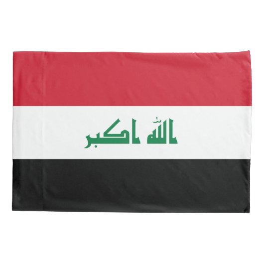 Housse D'oreillers Drapeau Iraq (Dos)
