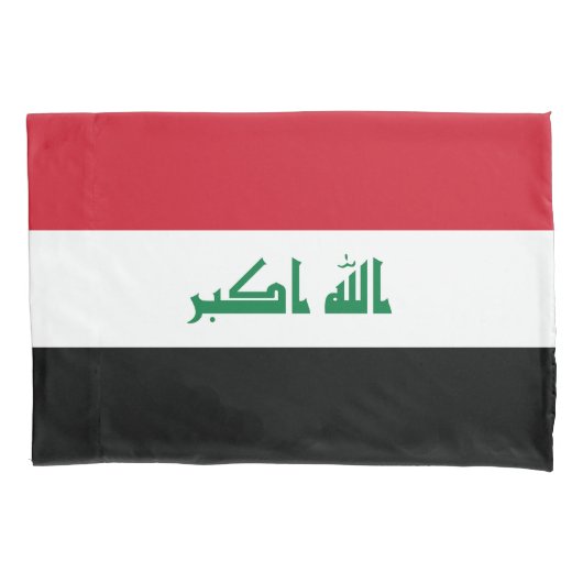 Housse D'oreillers Drapeau Iraq (devant)